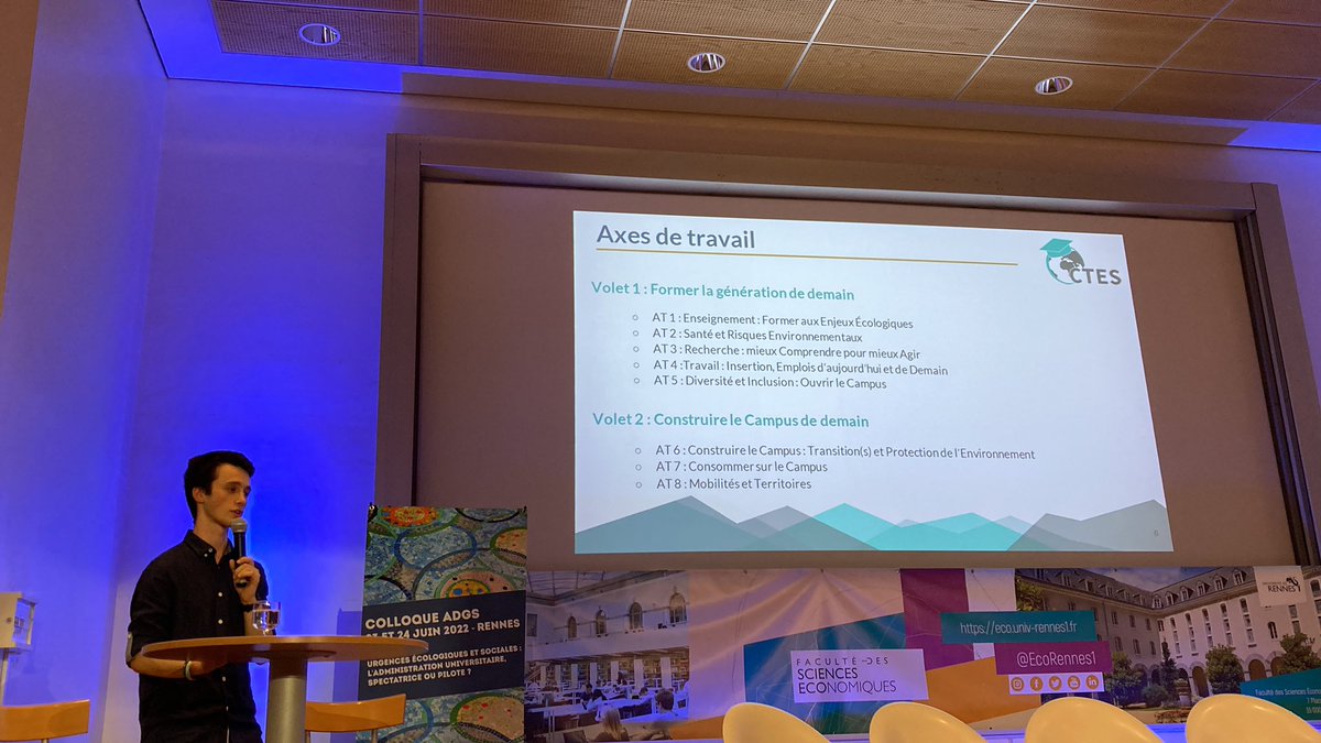 Association des DGS (@assodgs) on Twitter photo Intervention de Martin Turlan, président de la Convention pour la Transition des Établissements du supérieur @Convention_TES au colloque <a href="/AssoDGS/">Association des DGS</a>. Les étudiants sont moteurs sur ces enjeux de transition Intervention de Martin Turlan, président de la Convention pour la Transition des Établissements du supérieur @Convention_TES au colloque <a href="/AssoDGS/">Association des DGS</a>. Les étudiants sont moteurs sur ces enjeux de transition