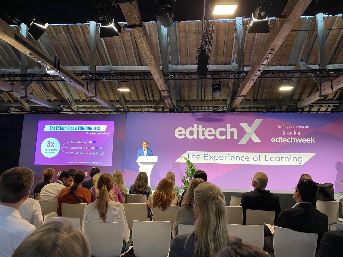 EdTechX (@edtecheurope) on Twitter photo Co-founder <a href="/benvedrenne/">Benjamin Vedrenne-Cloquet</a> sharing about the #EdTech funding fest - what he calls the age of 'bring your own unicorn' with 3x the funding vs. pre-pandemic #edtechx #letw Co-founder <a href="/benvedrenne/">Benjamin Vedrenne-Cloquet</a> sharing about the #EdTech funding fest - what he calls the age of 'bring your own unicorn' with 3x the funding vs. pre-pandemic #edtechx #letw