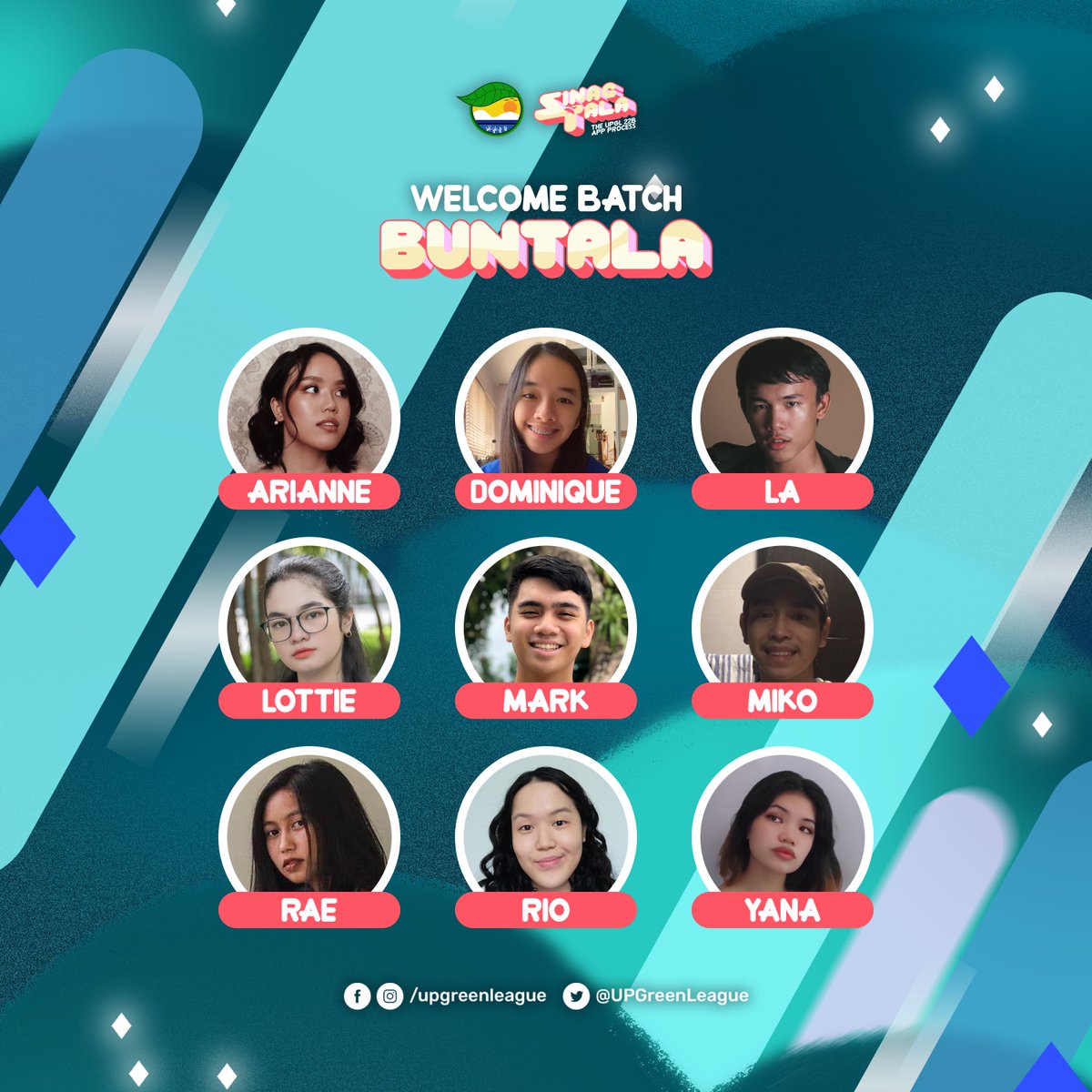 UPGreenLeague's tweet photo. Nitong Mayo, nakakuha ng SIYAM na #CrystalGemsNgKalikasan ang UPGL sa #GLSinagtala. Ngayon at nakompleto na nila ang app process, narito na ang Batch BUNTALA.
Brace for impact. They're here! ๐ ๐ ๐
#ProtectRestoreConserve https://t.co/2Jfl0niyaA