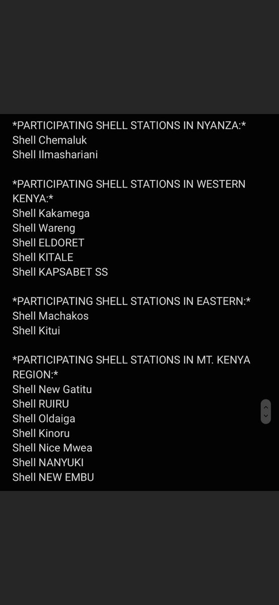 EricMuhia1's tweet image. These are the shell stations to visit and enjoy the amazing offers
@Shell_Kenya 
#ShellHelixOilChange #TupataneShell #WRC2022