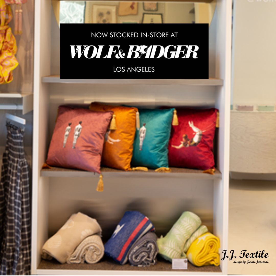TextileJj's tweet photo. We are so excited to be part of the New Wolf and Badger store in LA!

#wolf&amp;badger #LA #hollywood #woolblankets #woolthrows #woollovers #sustainable #americanstore #smallbusinessuk #followus #textiledesign https://t.co/iWIWdH3rVE