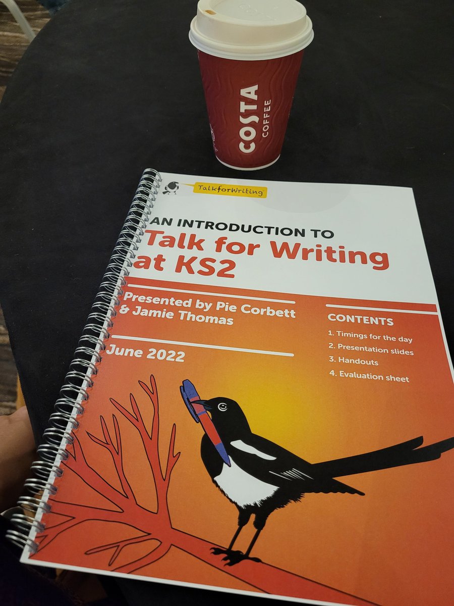 I am ready for a day of learning, excited to see what ideas I can bring back to school. <a href="/kestrelmead/">Kestrel Mead Primary Academy</a> <a href="/PieCorbett/">Pie Corbett</a> <a href="/Talk4Writing/">Talk for Writing</a>