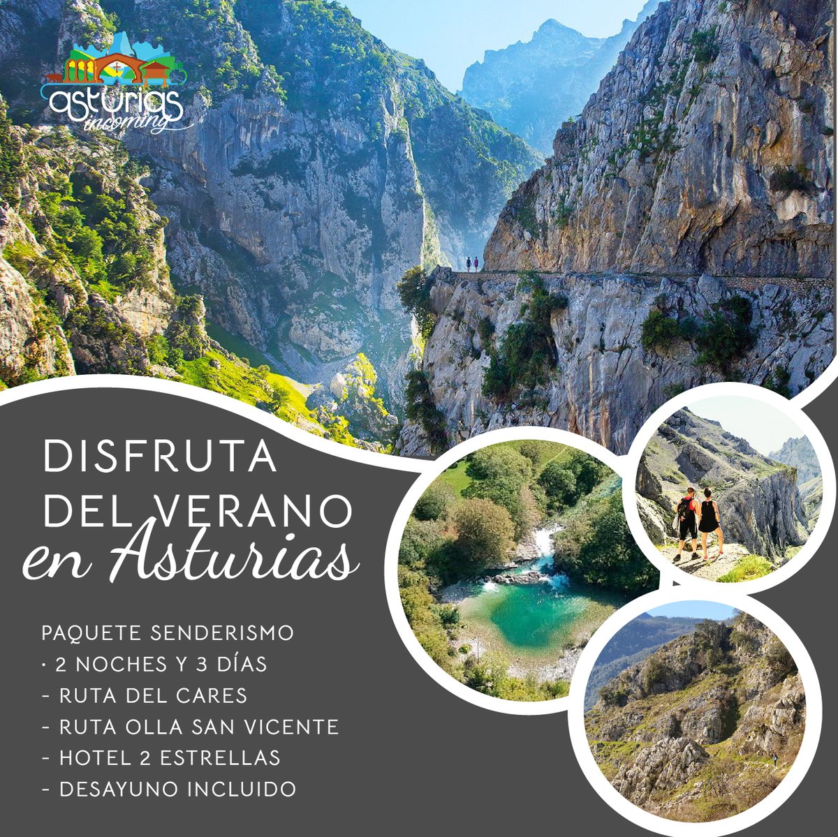 asturincoming's tweet photo. Que mejor manera de disfrutar del verano que en Asturias.
Diversas actividades que no te puedes perder!
Contacta con nosotros:
lorena@asturiasincoming.com
tfno: +34 985 725 778

#veranoenasturias #turismoactivo #turismodeaventura #turismoasturias #turismorural #turismonatural https://t.co/5r2nCcjViT