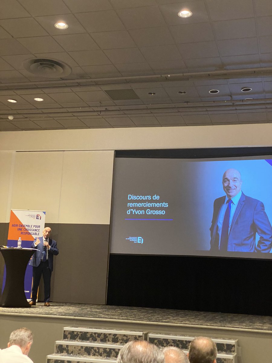 Discours de fin de mandat par <a href="/Yvon_Grosso/">Yvon Grosso</a> un Président qui a toujours privilégié l’intérêt général, 🤩 investi totalement dans sa fonction de Président du <a href="/MEDEF_Sud/">Mouvement des Entreprises de France Sud</a> les entreprises de la Région saluent ton travail exceptionnel au service de l’économie régionale.
Merci 🙏 !!!