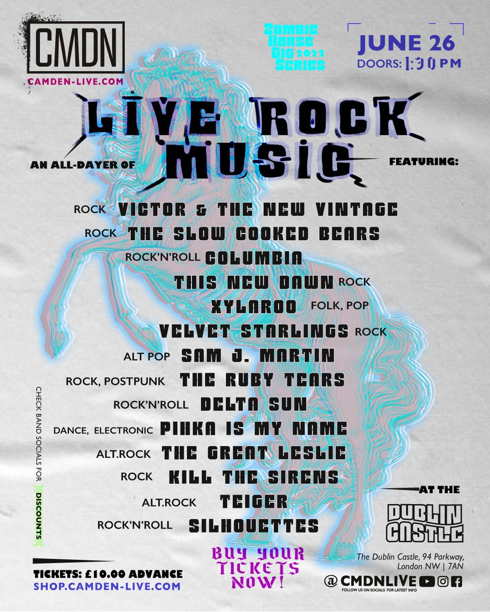 DeltaSunUK's tweet photo. We can't wait for this on Sunday. Come and join us at @DublinCastle @cmdnlive for a day of rock and roll. Get your tickets here - https://t.co/FQKBaxCQCt
#deltasun #camdenmusic #livemusic #music #rocknroll #london #brighton #gig #thursdayvibes https://t.co/lqwZeYjpgJ
