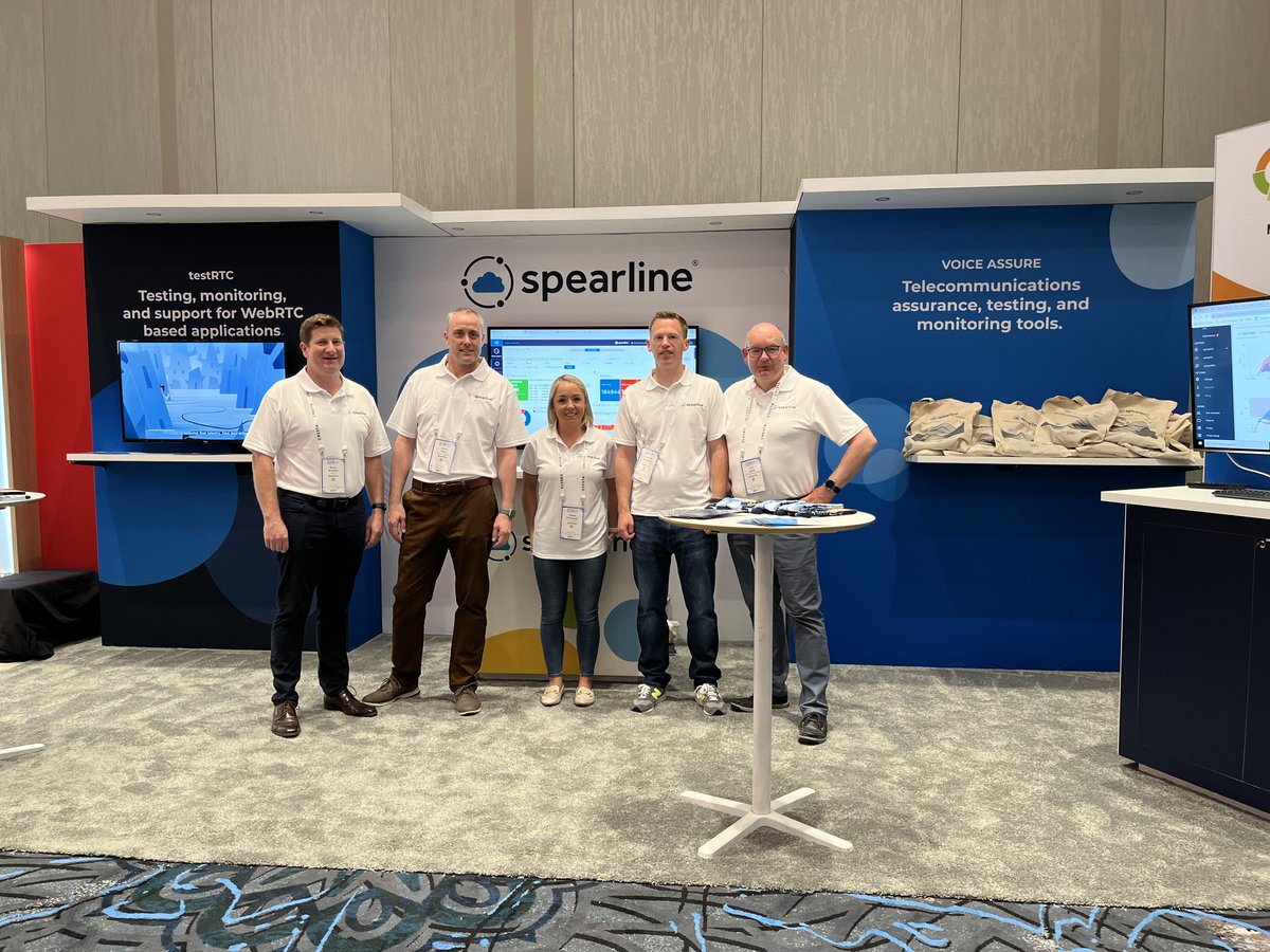 Spearline_'s tweet photo. Our first day of exhibiting at #ccwvegas is off to a great start! Come and visit us at booth #50 to see our newest #WebRTC testing, monitoring and support products in action.
Our team are happy to answer any questions about how Spearline® can benefit your business. https://t.co/trz7ZjzCpR