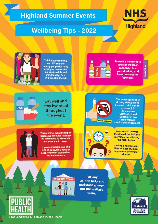 NHS Highland have some wellbeing tips for Piping Inverness and the summer events that lie ahead ☀️