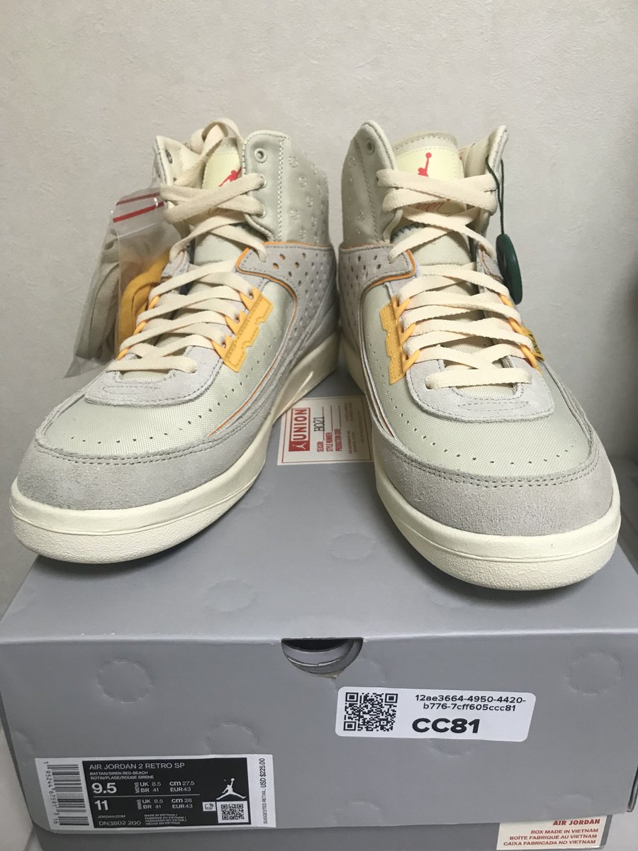 snkr_b's tweet photo. 先にunion到着👟✨

#NIKE
 #ナイキ
 #AIRJORDAN
 #エアジョーダン
 #aj2
 #union
 #UNION
 #ユニオン
 #stockx
 #ストックエックス https://t.co/tbRUuhrBcJ