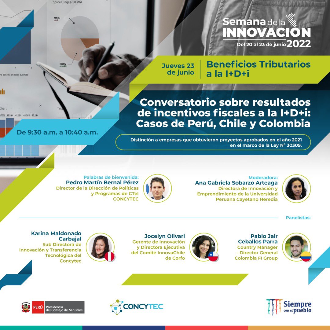 inproyen's tweet photo. Agradecemos al #CONCYTEC darnos la oportunidad de participar en la #semanadelainnovacion2022 ✅

Más abajo los links del envento 👇🏾 

https://t.co/wbQ2bApoqF
 
https://t.co/yJLDbvk4SU
 
https://t.co/cguv9iDeMl https://t.co/fpiv8g7Nyg