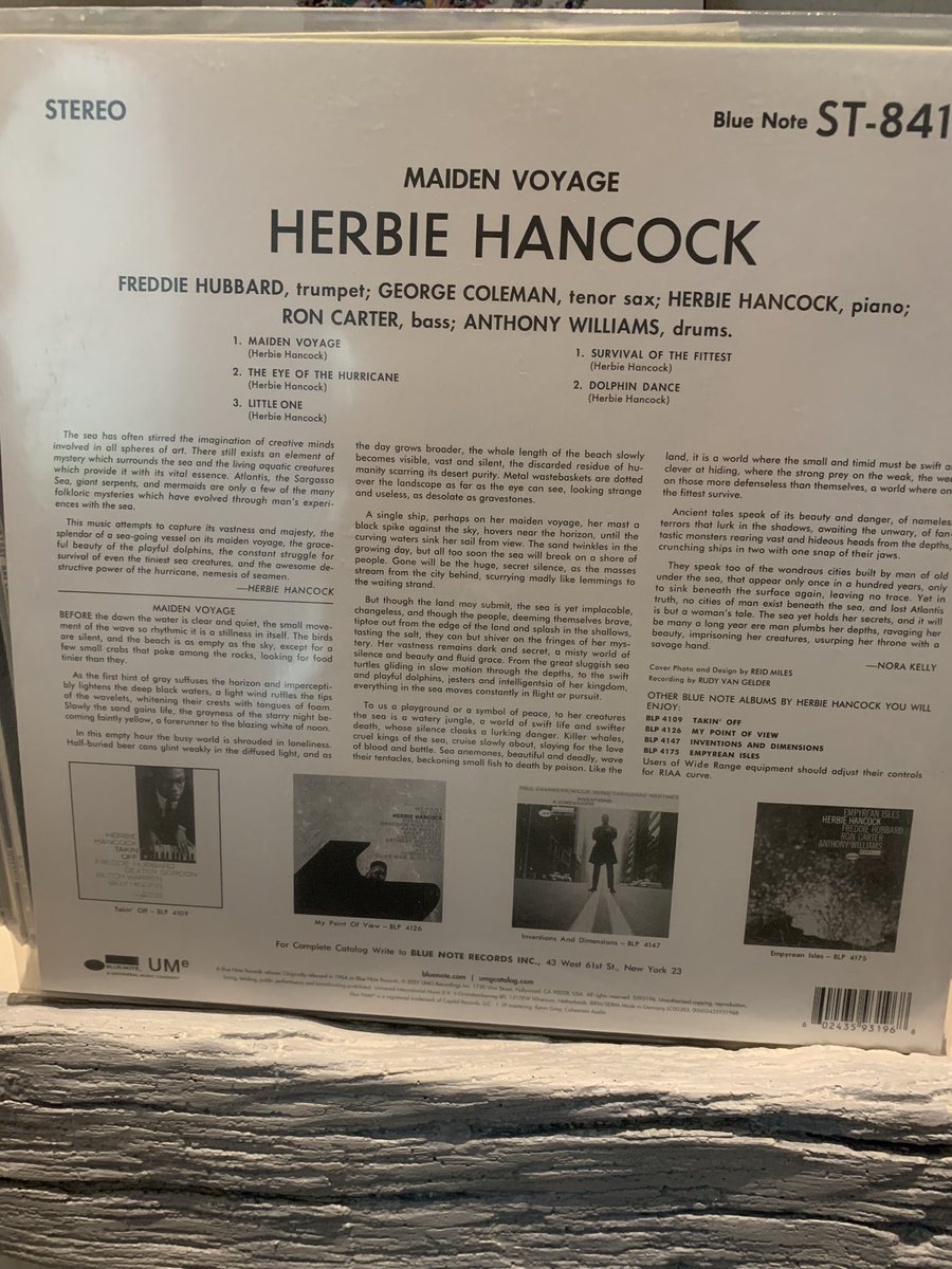 JazzPerigord's tweet photo. A beautiful day begin with @herbiehancock. @bluenoterecords #vinyladdict #vinylrecords #vinylcommunity #vinylcollection https://t.co/yfErXAQIBz
