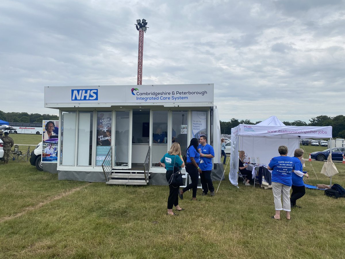 All set and ready to go at the <a href="/CambsCountyDay/">Cambridgeshire County Day</a>, come along today for a Healthcare Support Worker interview #WeAreHCSWS <a href="/LouisaWhite15/">Louisa White</a> <a href="/EmilyBr55096559/">Emily Handley</a> <a href="/CliveMeyers/">Clive Meyers</a>