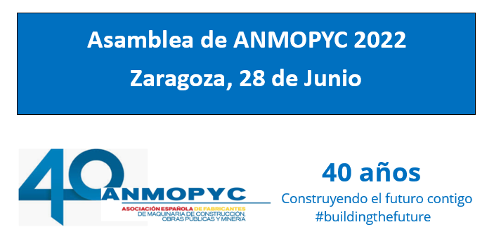 ANMOPYC_es's tweet photo. En @ANMOPYC_es - tenemos la suerte de contar con grandes colaboradores de la prensa especializada del sector que asistirán a nuestra Asamblea
#anmopyc40aniversario para apoyarnos 

Gracias!
@int_obrapublica @movicarga1 @tpiedita @op_machinery @RocasyMinerales 

#buildingthefuture https://t.co/wBy7Dx8lbp