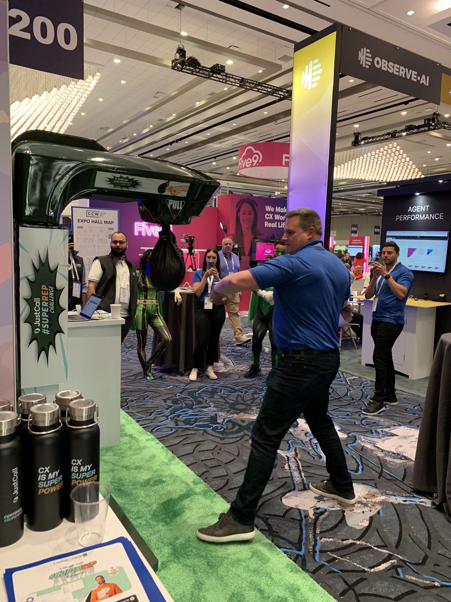 justcallhq's tweet photo. Kickstarting Day 1 at #CCWVegas with our (SuperRep) power pose ๐ช๐ป
Come by Booth 100, for a VIP #SuperRep experience!
Try your luck at the SuperRep tryouts, punch your way to glory ๐
Stand a chance to win a 18000 feet skydive ๐คฏ
Meet us @ https://t.co/TOTqJoIs9v
#CCW2022 https://t.co/y9lZoBLQ78