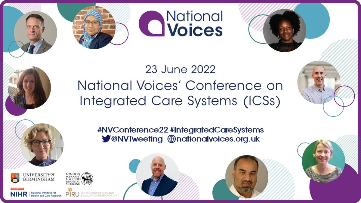 NVTweeting's tweet photo. We have just kicked off proceedings at our #NVConference22! 

We are so excited to explore the topic of #IntegratedCareSystems, hear from our insightful speakers: @RobinUoBham, @FRSAMatthew, @CharlotteAugst and to welcome attendees to a range of interesting workshops. https://t.co/xfS8ZaEYyz