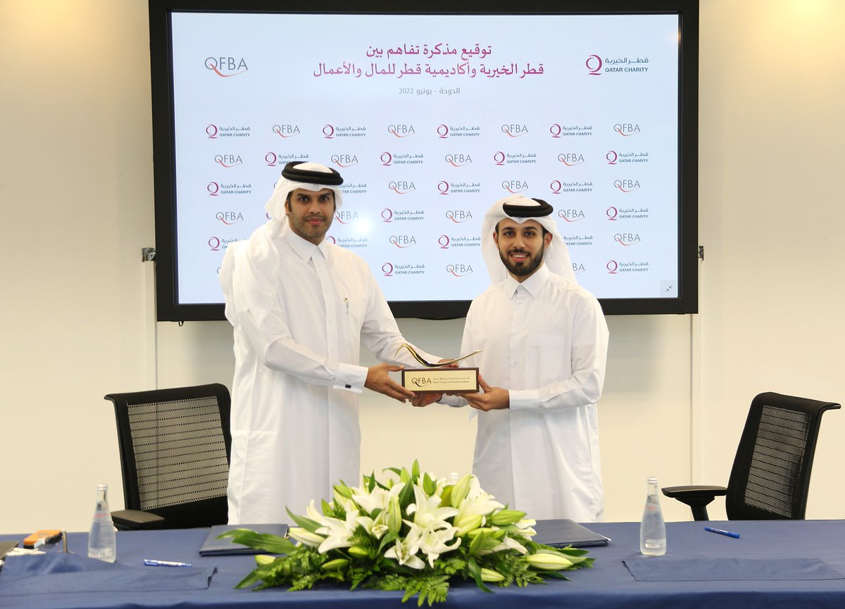 QFBAcademy's tweet photo. وقعت أكاديمية قطر للمال والأعمال بالتعاون مع جامعة نورثمبريا اتفاقية تعاون مشترك مع قطر الخيرية تهدف إلى دعم الطلاب المتعثرين ماليا والتسديد عنهم إلى جانب استكشاف فرص الدراسات والبحوث وتنمية العمل التطوعي لدى الطلاب
@qcharity
.
.
.
#professionaltraining #qfba https://t.co/2hz1RBz1Fe
