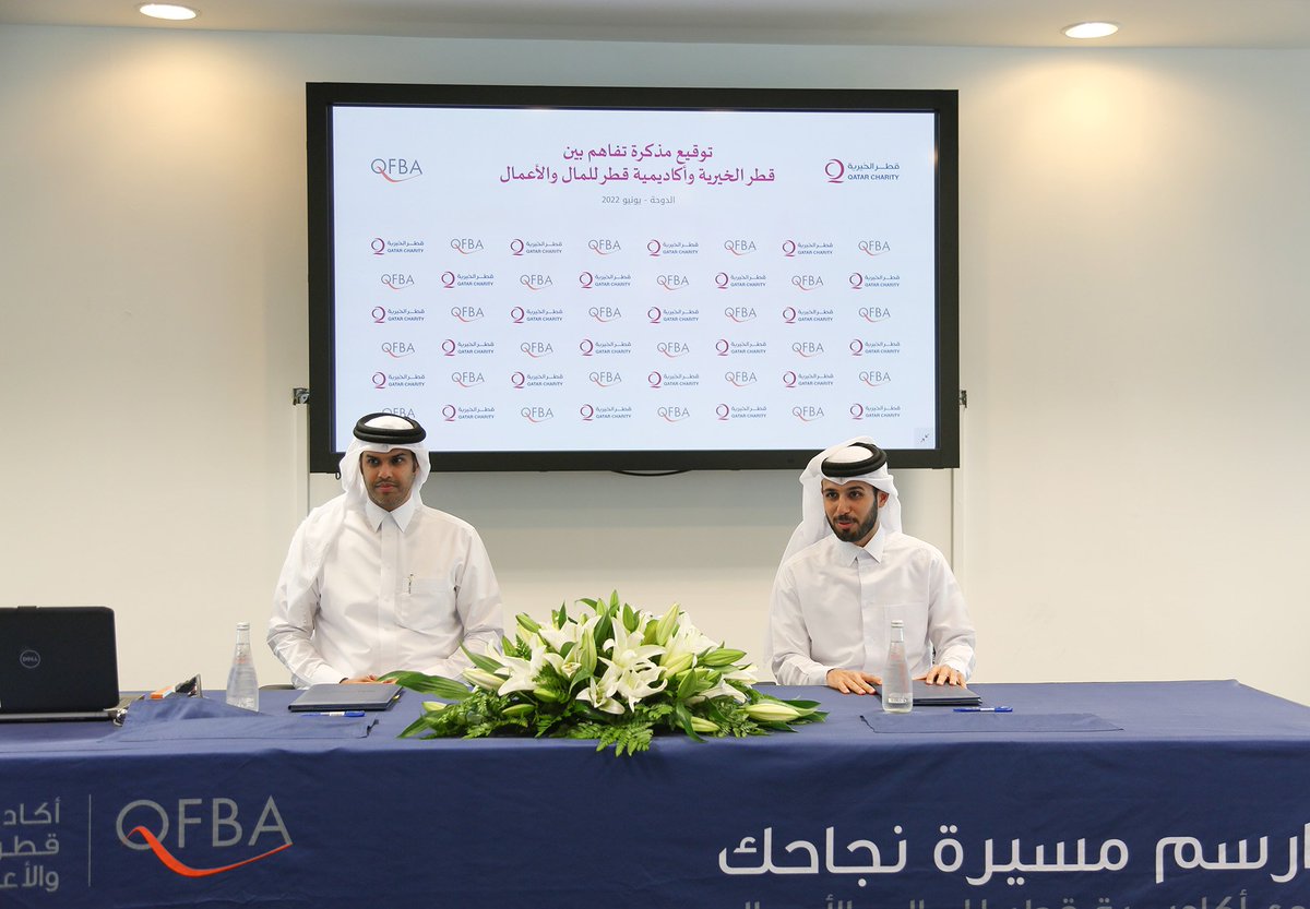 QFBAcademy's tweet photo. وقعت أكاديمية قطر للمال والأعمال بالتعاون مع جامعة نورثمبريا اتفاقية تعاون مشترك مع قطر الخيرية تهدف إلى دعم الطلاب المتعثرين ماليا والتسديد عنهم إلى جانب استكشاف فرص الدراسات والبحوث وتنمية العمل التطوعي لدى الطلاب
@qcharity
.
.
.
#professionaltraining #qfba https://t.co/2hz1RBz1Fe