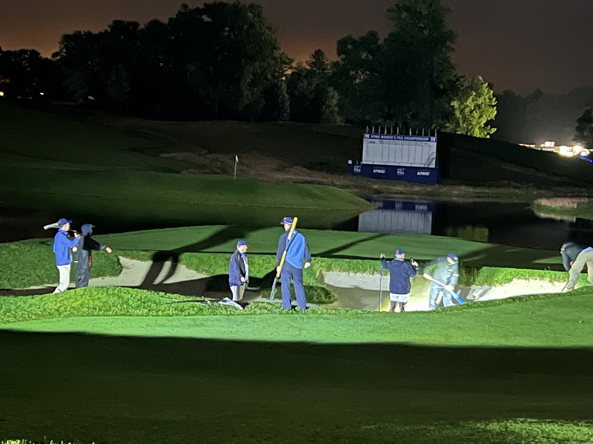 2+” of rain can’t stop this team! <a href="/KPMGWomensPGA/">KPMG Women's PGA Championship</a>