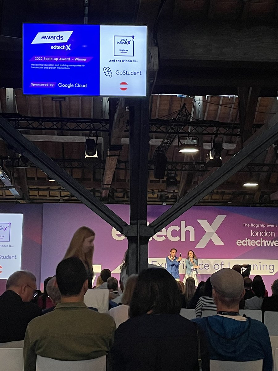MsClaraGalan's tweet image. Winner @GoStudent1 of the #EdTechX awards with @CooleyLLP @EdTechEurope