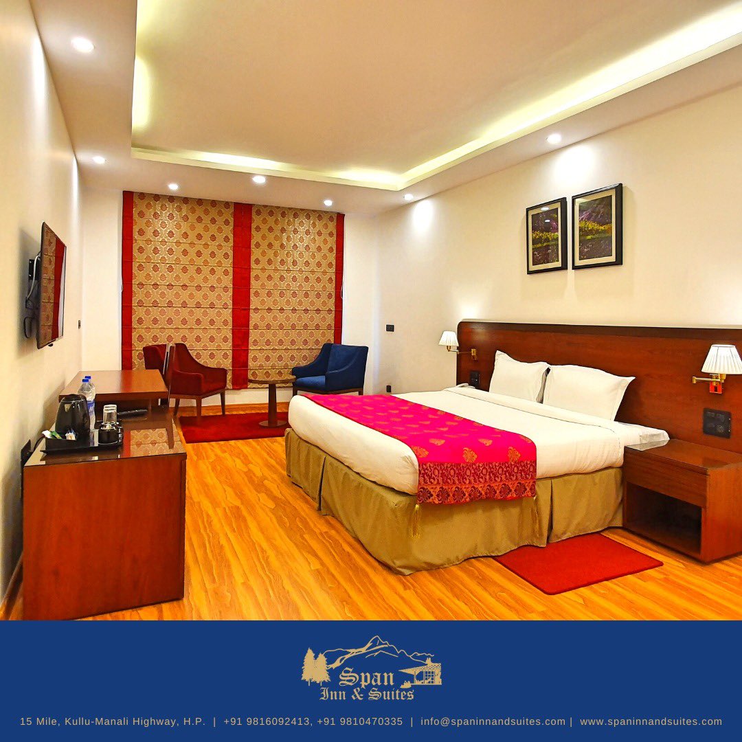 span_inn's tweet image. No room can be called perfect unless it has real comfort, And comfort is at the top of our priority list. 

spaninnandsuites.com

#comfortableroom #spaninnandsuites #thehimalayas #manali #himachalpradesh #himachalpradeshtourism