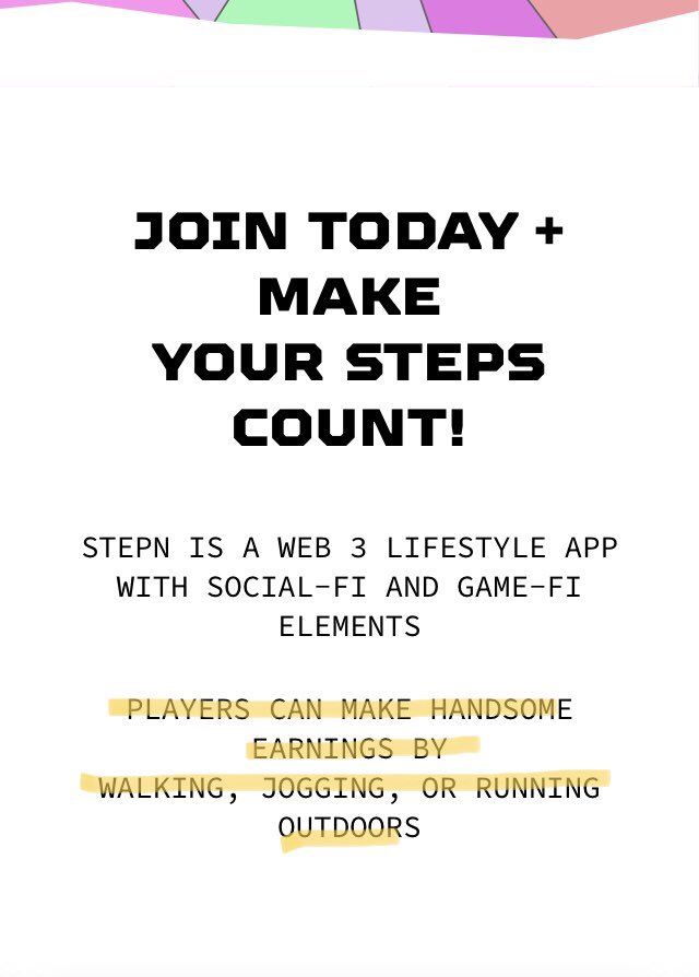 Multiplikation0's tweet photo. @Shahzaib0610 @Stepnofficial I recommend you to check the stepn website and read white paper. “Move to earn”, not “build sneaker so that you might move to earn GMT in future”. https://t.co/4OKOu3huUh