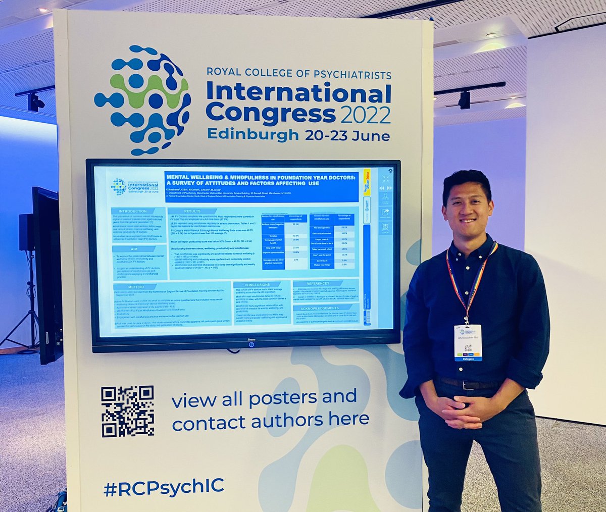 Chris Bu (@stopherbu) on Twitter photo Fab! Mindfulness for FY Drs project represented at #RCPsychIC #RCPsychIC22 thanks to author matt Cohen, our <a href="/MMUhealthpsy/">MMU Health Psychology</a> colleagues <a href="/ProfMarcJones/">Marc Jones</a> <a href="/DrJasmineHearn/">Dr Jasmine Hearn</a> <a href="/chanaismatthias/">Chanais Matthias</a> and support from <a href="/NHSHEE_NWest/">NHSE Workforce, Training and Education โ NW</a> prof Baker and for ongoing support of #Mindfulness come and say ๐๐พ Fab! Mindfulness for FY Drs project represented at #RCPsychIC #RCPsychIC22 thanks to author matt Cohen, our <a href="/MMUhealthpsy/">MMU Health Psychology</a> colleagues <a href="/ProfMarcJones/">Marc Jones</a> <a href="/DrJasmineHearn/">Dr Jasmine Hearn</a> <a href="/chanaismatthias/">Chanais Matthias</a> and support from <a href="/NHSHEE_NWest/">NHSE Workforce, Training and Education โ NW</a> prof Baker and for ongoing support of #Mindfulness come and say ๐๐พ