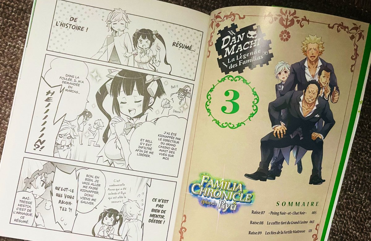フランス版『ファミリアクロニクルepisodeリュー』の献本3、4巻頂きました、有り難う御座います〜( '∀`)
#ダンまち