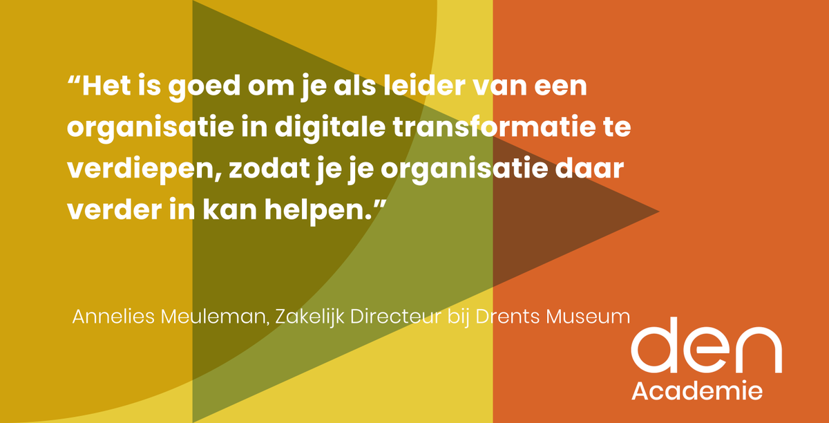 StichtingDEN's tweet photo. Dat leer je in het managementprogramma Digitale Strategie &amp; Innovatie van de DEN Academie. Meld je vandaag nog aan en ga dit najaar van start! https://t.co/ekvlPQNMtv

#innovatie #digitalestrategie #DENacademie #Injoin https://t.co/dq0HANBSPf