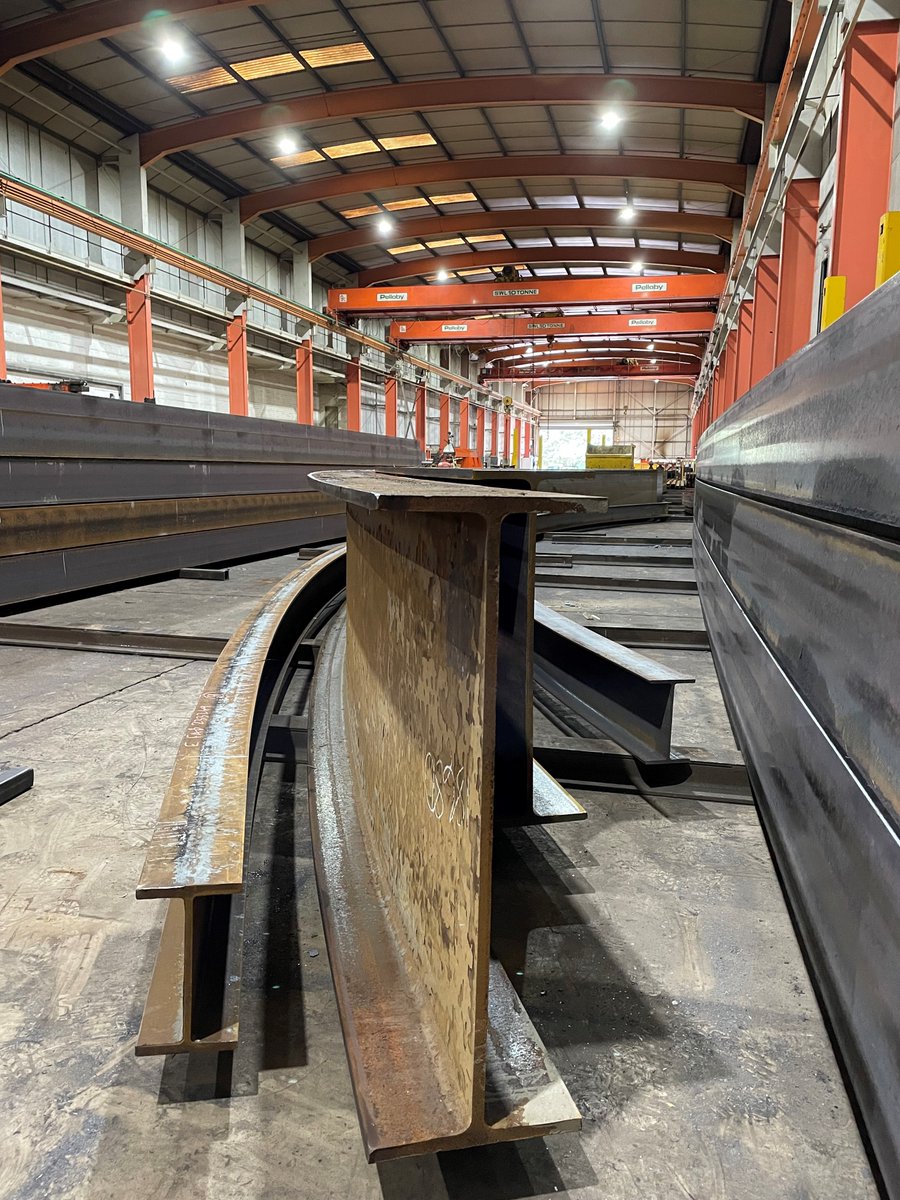 AngleRingCo's tweet image. We produce many different types of curved profile at Angle Ring, with #beams being a staple product that plays a major role in many construction projects.

Here's a recent #UniversalBeam order we have processed that's on the larger side of the scale!

#CurvedSteel  #SteelBending