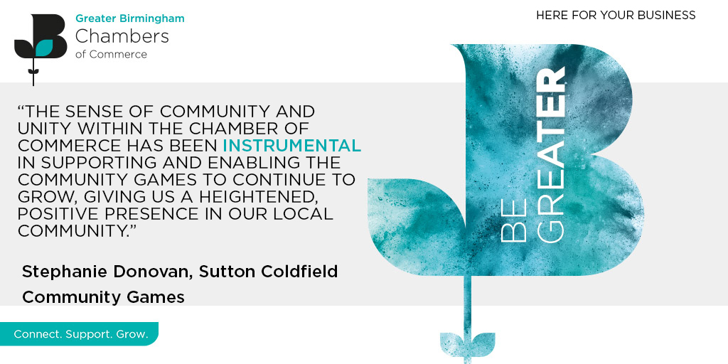 GrBhamChambers: Be greater this year and discover how #YourChamber can support you and your business. Just take a look at what our existing member <a href="/commgamesuk/">Community Games</a> had to say about their membership. bit.ly/3aIdtXT
