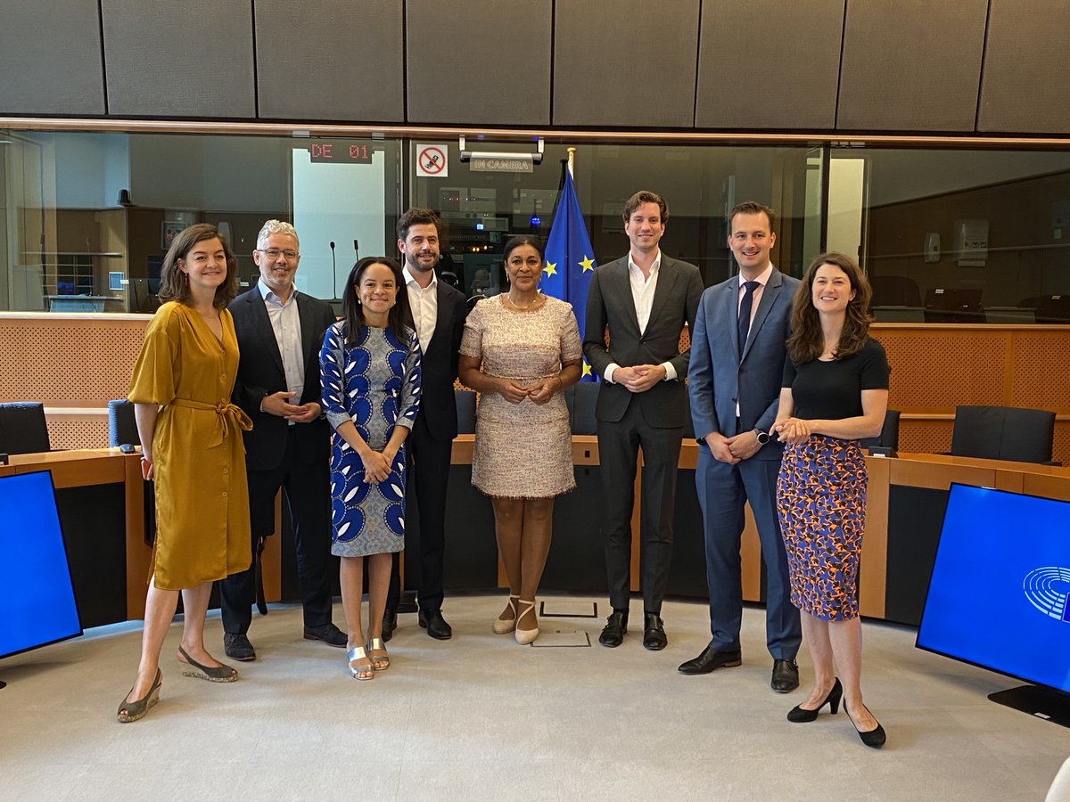 Zojuist vond in het Europees Parlement een goed gesprek plaats tussen Kamerleden van de commissie ⁦@BuHa_OSTK⁩ en hun Nederlandse counterparts in het EP, onder andere over de Afrikastrategie, handel, WTO hervorming en maatschappelijk verantwoord ondernemen.