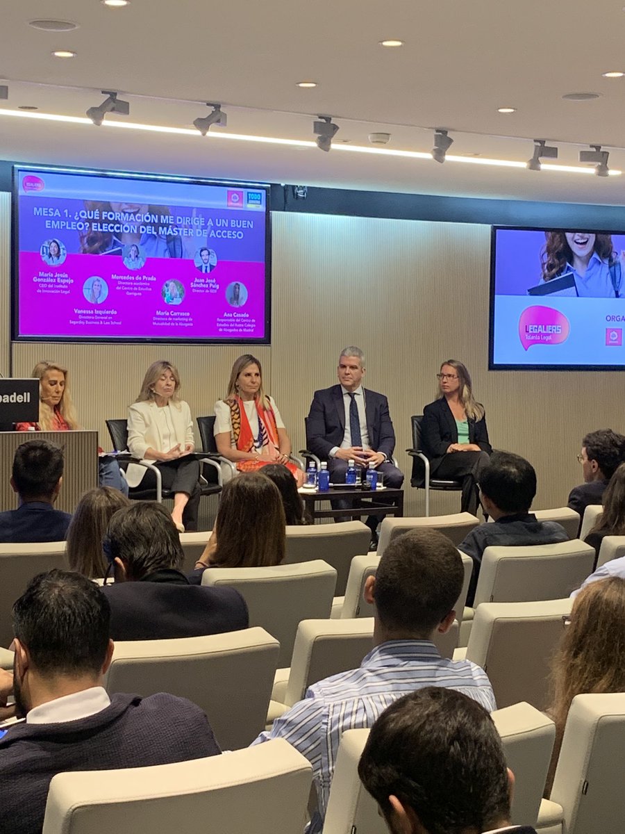 Hoy en Legaliers,evento que nace para ayudar a los jóvenes del sector legal a enfocar su carrera profesional,participa <a href="/Merypuig/">Maria Carrasco Puig de la Bellacasa</a> contándonos el acompañamiento que desde @MutuaAbogacia  hacemos a los jóvenes #videocation #formacioncontinua #soyjoven