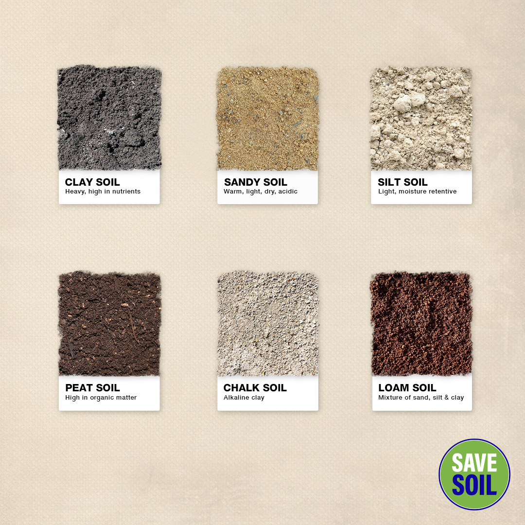 cpsavesoil's tweet photo. Did you know that different crops prefer specific types of soil to grow in? All these beautifully intelligent types of soil will soon become sand if we don't act now.
#SaveSoil 
Action Now: https://t.co/z6MmqMf5nE
#ConsciousPlanet https://t.co/62PwasDbbd