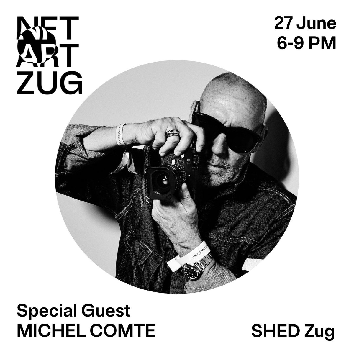 nftartday's tweet photo. We are announcing #NFTARTZUG, an annual NFT x arte meetup in #CryptoValley Zug! 

📅 Mon 27 June, 6-9pm
📍 SHED #Zug

🔗 https://t.co/kT8nDxwos7

Special Guest @michelacomte in conversation with #GeorgBak - come!

@inacta @stadtzug @EngadinArtTalks @SNOWCASH432 @ArteCommunity_ https://t.co/XcR8n0r08g