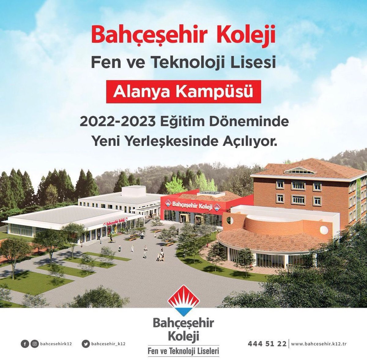 Bahçeşehir Koleji Fen ve Teknoloji Lisesi “Alanya Kampüsü” 2022-2023 eğitim döneminde yeni yerleşkesinde açılıyor!

#bahçeşehirkoleji❤️💙