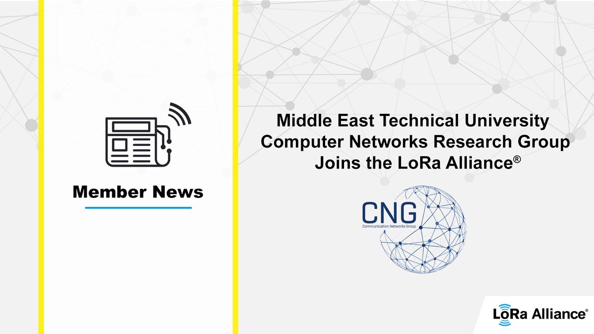 #LoRaAlliance welcomes Middle East Technical University Communication Networks Research Group - @METU_ODTU! We are looking forward to seeing #LoRaWAN growth in Turkey: hubs.li/Q01dc_1L0