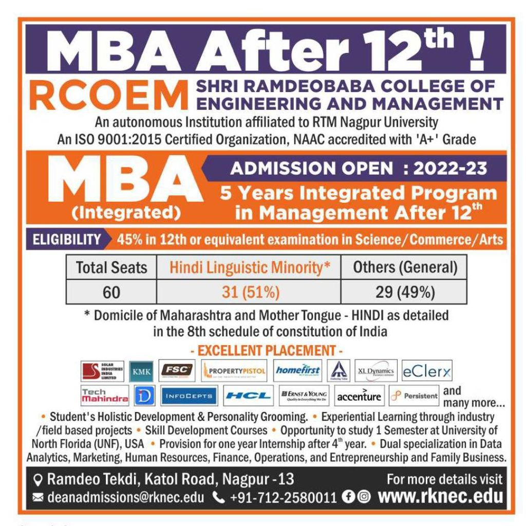 RBU_Official's tweet photo. Completed your 12th? Wondering what’s next? Learn the fundamentals of business management &amp; boost your career prospects with our 5-year #IntegratedMBA program. 

https://t.co/bYGagqyG7A
.
.
.
.
.
#rcoem #engineering #college #education #MBA #AdmissionsOpen #MBAadmissions #nagpur https://t.co/OxgYEhzE5f