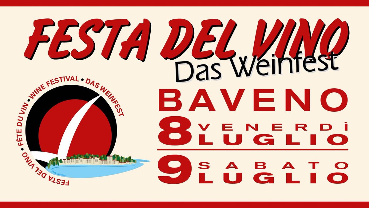 GoWine5's tweet image. Torna la 𝑭𝑬𝑺𝑻𝑨 𝑫𝑬𝑳 𝑽𝑰𝑵𝑶 a Baveno sul Lago Maggiore! 🍷
Venerdì 8 e sabato 9 luglio, due sere d'estate dedicate a banchi d’assaggio e degustazioni
‼️ Prenota ora online, per te una speciale riduzione di € 2!
Scopri l'evento 👇
gowinet.it/evento/festa-d…