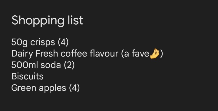 Murugi___'s tweet image. This is my go-to list for roadtrips. Something sweet and savory with drinks. Maji haiko hapo ju tunabeba mtungi from home😂
@Shell_Kenya shops have a variety of items ranging from groceries to alcohol. The latter is everyone's but the driver.
#ShellHelixOilChange #TupataneShell