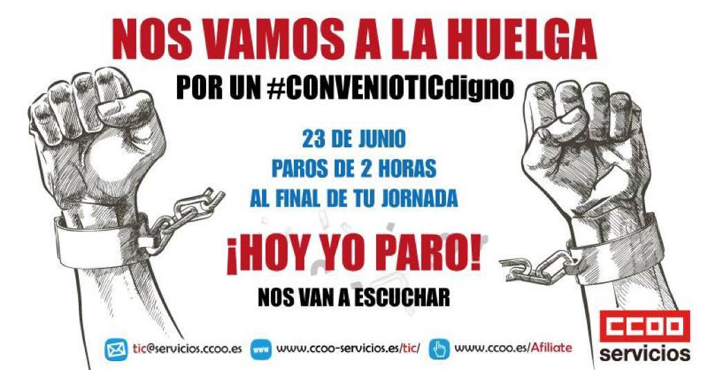 Con Secretario de estado de economía. 
Se nos llena la boca con digitalización y tenemos un convenio #TIC a nivel #SMI, trabajar 12 horas día, sábados gratis, perdida derechos? …Así no: <a href="/aecspain/">aecspain</a> estáis destrozando el sector!
Por eso hoy: #Huelga
#noprecarytic #convenioTicDigno