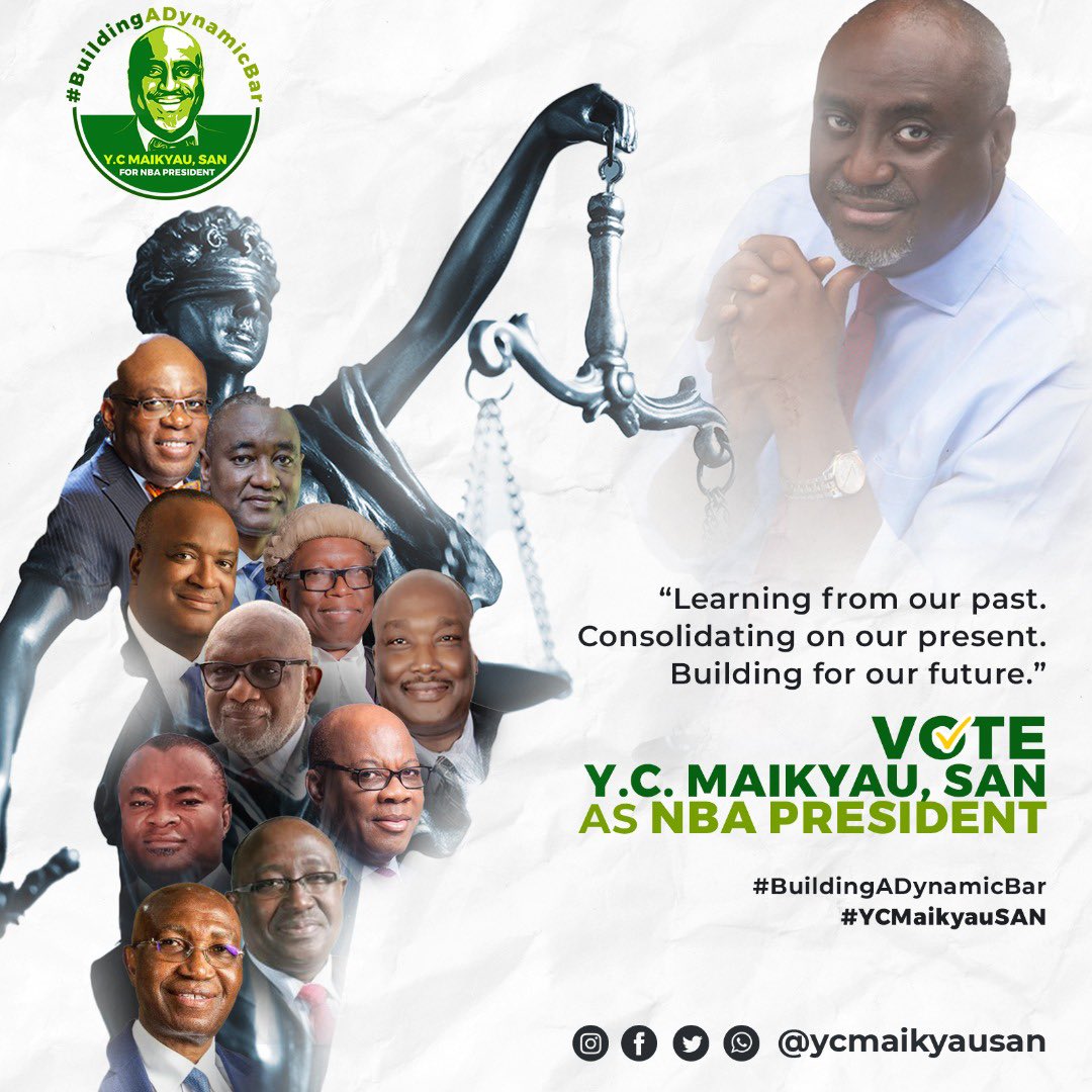 Learning from our past
Consolidating on our present
Building for our future...

I hereby pledge to further improve the standard set by our past NBA Presidents. Together, we’ll keep the torch burning 🔥 #BuildingADynamicBar #YC4adynamicbar
