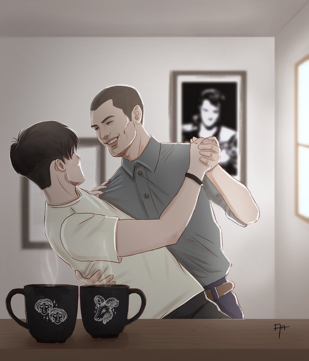 Wesley y Lloyd ❤️❤️
Os dejo por aquí la ilustración.  
<a href="/anytasunday/">Anyta Sunday</a> <a href="/VCavanillas/">Virginia Cavanillas</a>