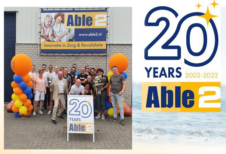 Afgelopen dinsdag 21 juni vierden wij ons 20 jarig jubileum! Dit speciale moment werd een bijzondere dag met het Able2 team!