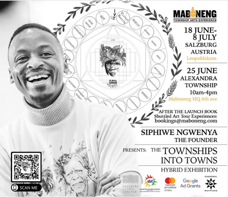 nfvfsa's tweet photo. 📢The Maboneng Arts Experience presents the #TownshipsIntoTowns Hybrid Exhibition on Sat, 25 June in Alexandra Township from 10am - 4pm. You can expect #PublicScreening of @NgwenyaFounder's Films, Art & so much more! #ArtworksThatWork #YouthMonth2022 #NFVFFunded #LoveSAFilms🎬 https://t.co/OJFFdBdd2V