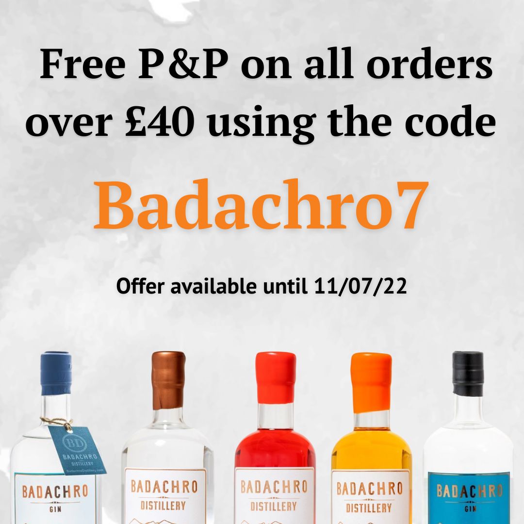 It’s time to treat yourself - because, why not?! And we’ve just got the offer for you! 

✨ Free P&amp;P on all orders over £40 when you use the code Badachro7 ✨

Go on, you deserve it!

badachrodistillery.com