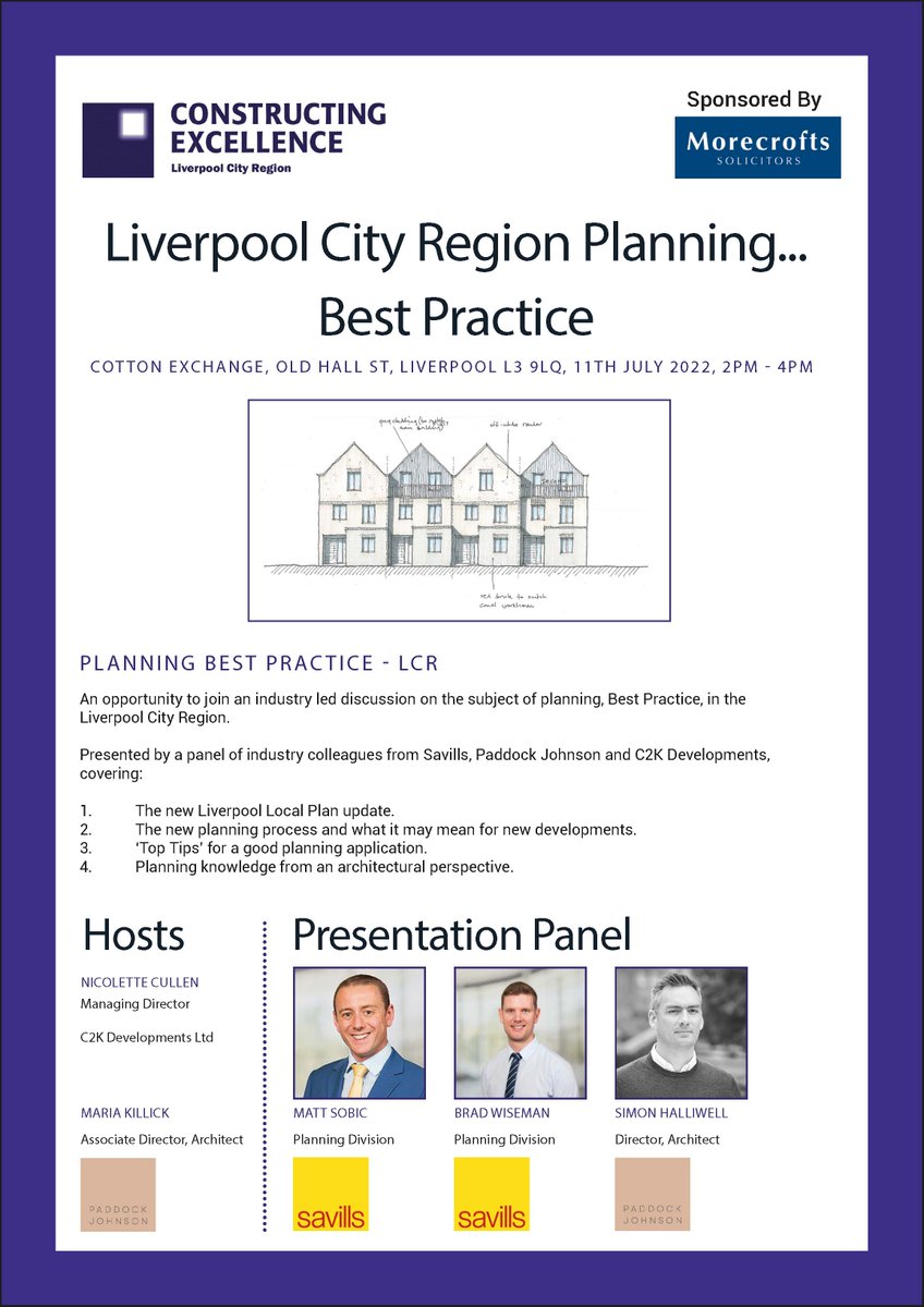 LiverpoolCE's tweet image. Our next event Liverpool City Region Planning Best Practise is being held 11 July - speakers from 
@savills and @paddockjohnson
Tickets are free for members and £15 for non members

Get tickets👇

lnkd.in/eU984igg

#liverpoolcityregion #bestpractice #planning #networking