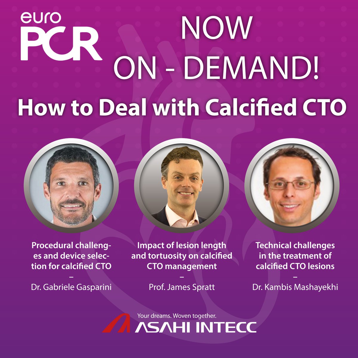 You can now watch “How to Deal with #Calcified #CTO.” on-demand! Watch and learn from an international panel of presenters! youtu.be/XS5w2iEP7VI Speakers: @GLGasparini @jcspratt @KambisMashayek1 #asahiintecc #ASAHI #EuroPCR #CardioTwitter