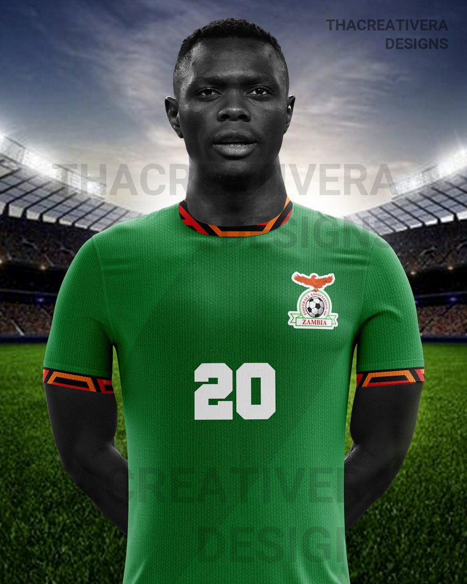 ElvisCreativera's tweet photo. I challenged myself to do more chipolopolo kit designs I will post them one by one,This kit was inspired by africanism.
#chipololopolo #kitconcept #kit #football https://t.co/MI2vc0SZuY