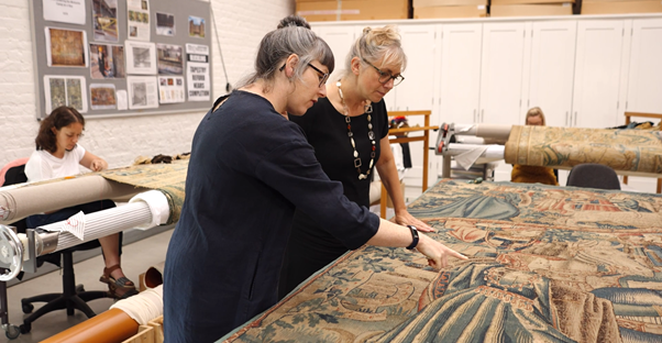 NorwichCastle's tweet photo. On Monday we'll be exploring this in detail with a brand new video taking you behind the scenes with our Curator and looking at the conservation work underway to prepare this enormous piece for display. Watch this space! https://t.co/TwnFyR346B