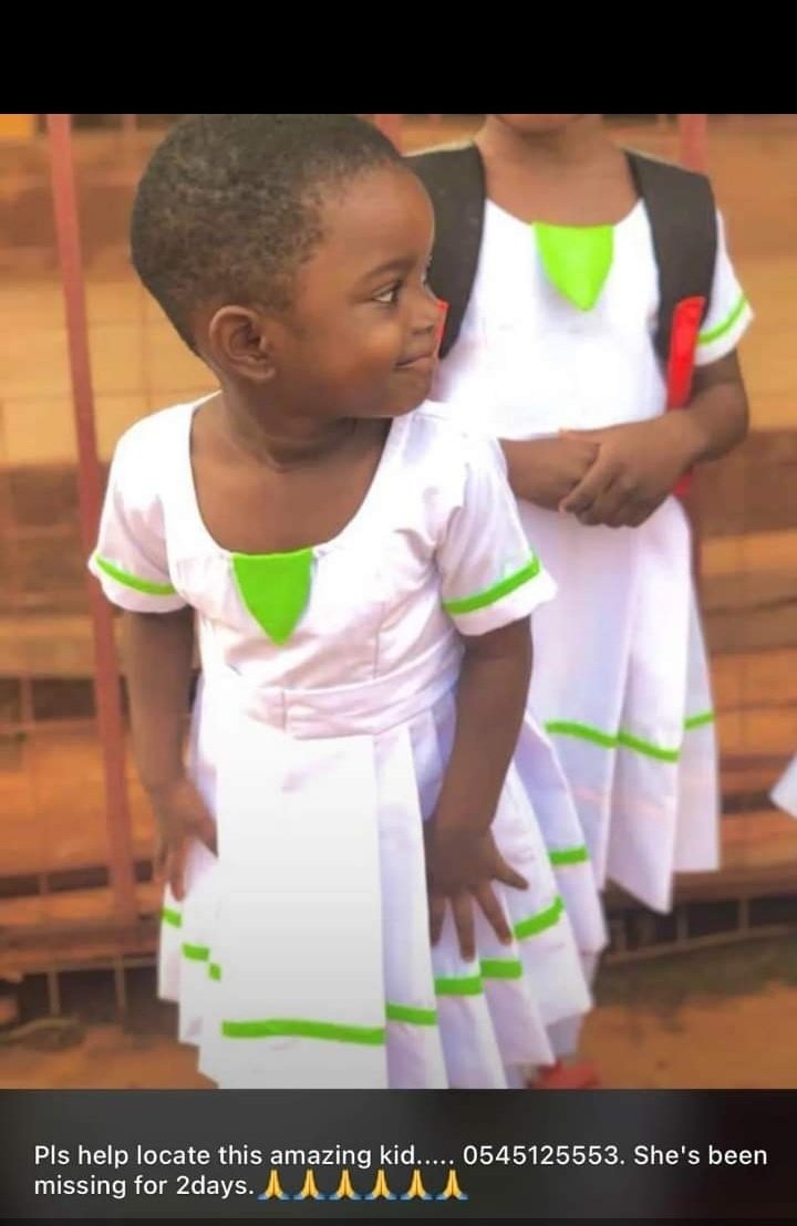 premooooooo's tweet photo. Guys please kindly retweet let's find this child 
She's been missing for two days 

Call 0545125553 https://t.co/VJaOtBrE2L