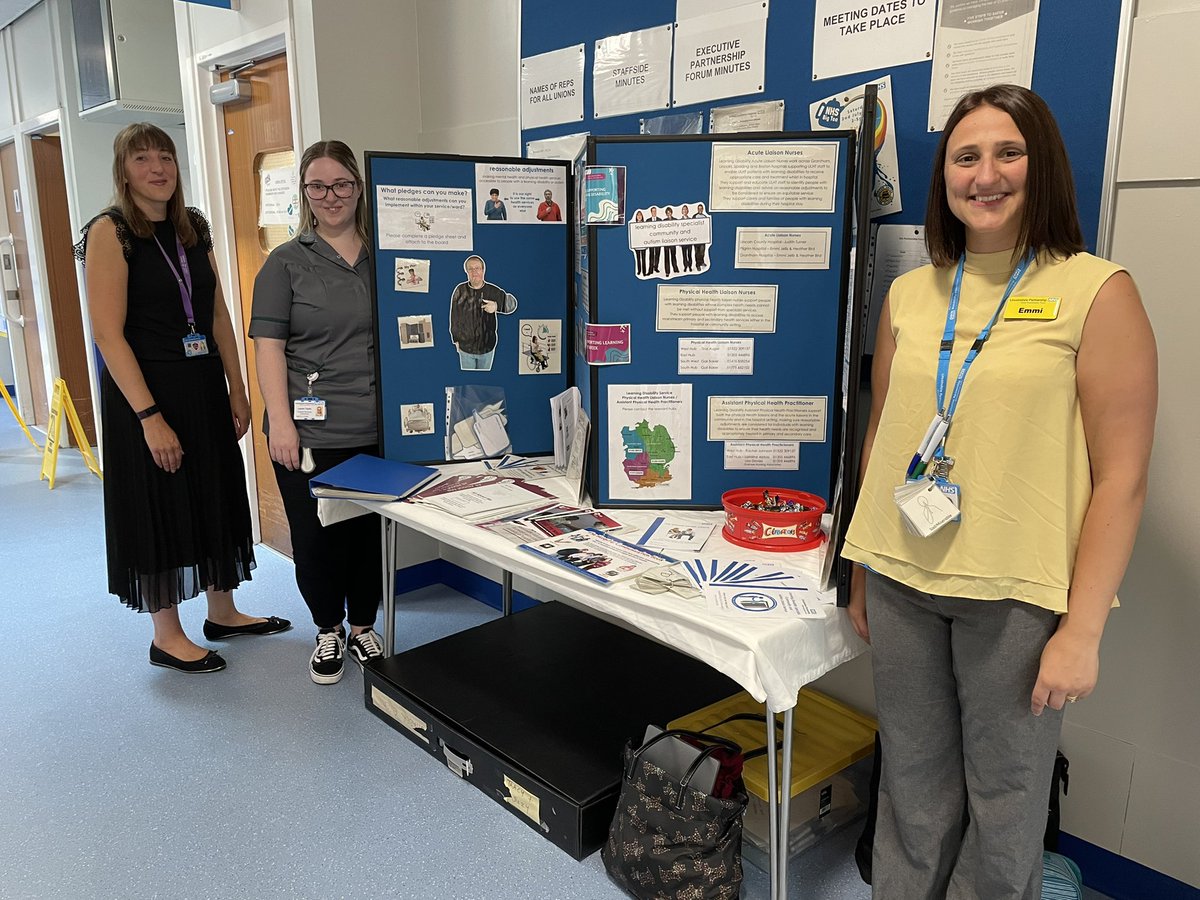 KPoberezniuk's tweet photo. We are supporting Learning Disability Awareness Week @ULHT_News with support of Acute Learning Disability Liasion nurses from @LPFTNHS at Pilgrim today. #LDWeek22 https://t.co/aZPIusqNt3